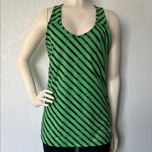 The North Face Women’s Green Black Workout Tank Top Large Activewear